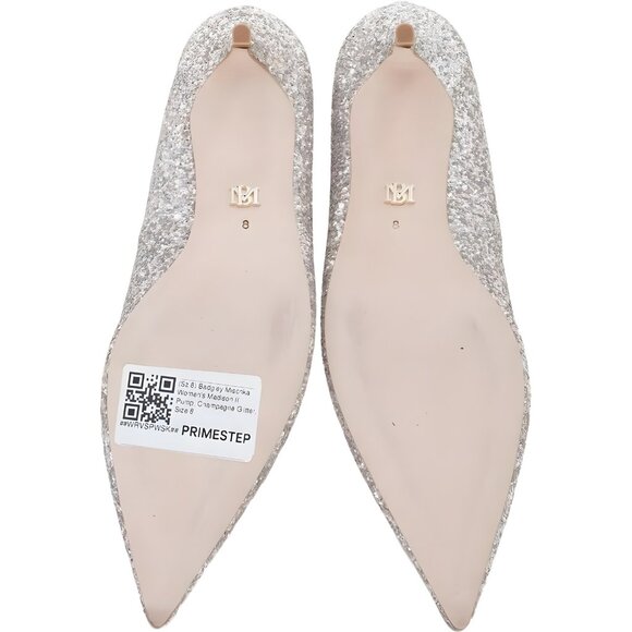 Badgley Mischka Madison II Champagne Glitter Pumps Women's US 8 - Picture 6 of 6